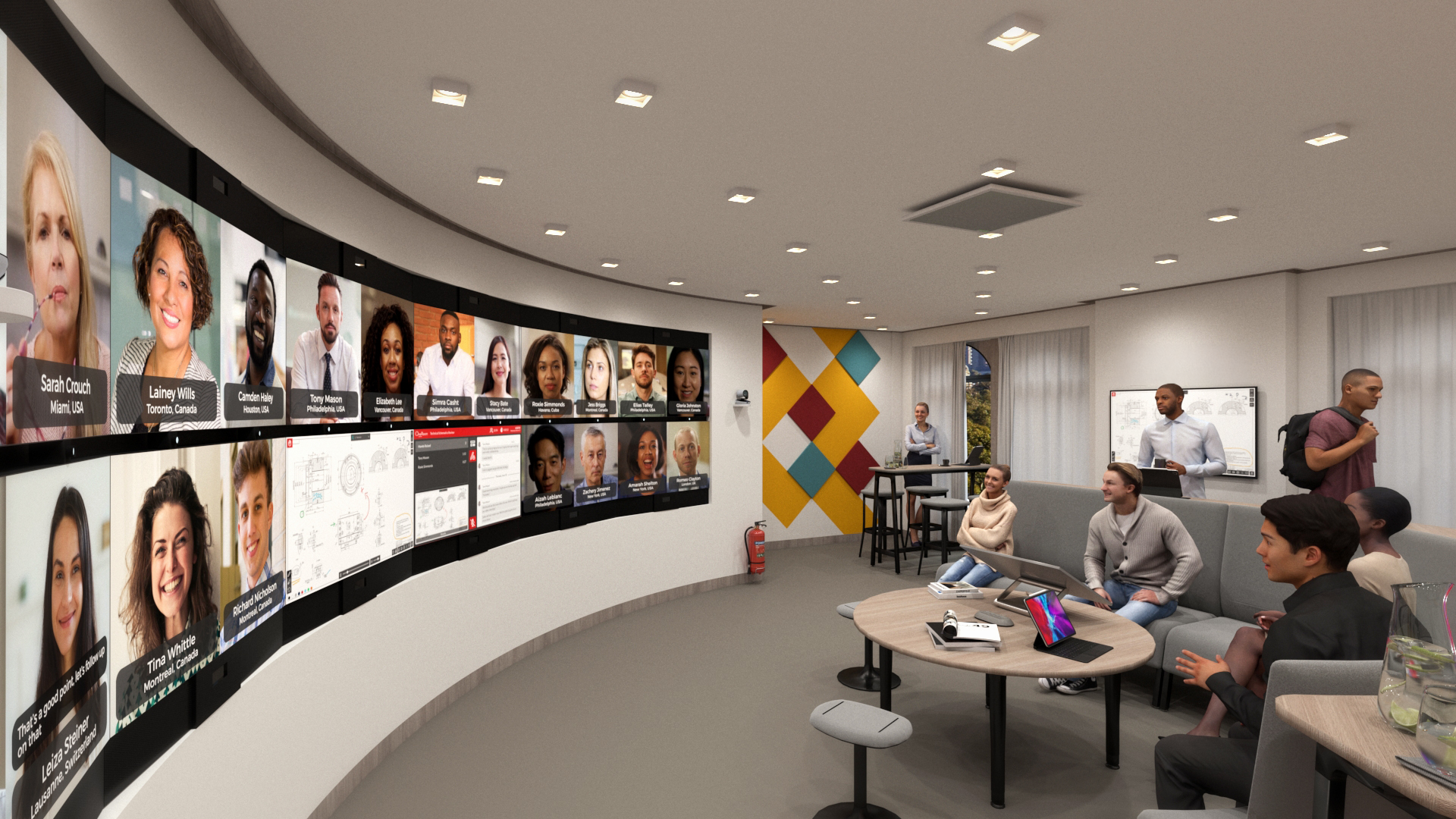 Broadcast-style hybrid learning with X2O OneRoom and Linked Spaces