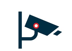 Icon indicating a zonal camera for specific area coverage